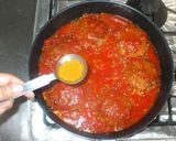 煮込みハンバーグ♪簡単カレー味ソース作り方13写真