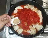 マーボー鶏♪カレー風味簡単トマト缶で作り方8写真