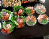 運動会 お弁当 盛り付け作り方12写真
