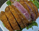 厚い牛肉で牛カツ作り方8写真