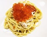 簡単！いくらとツナの和風クリームパスタ作り方4写真
