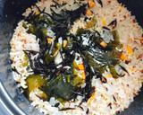 海藻としらすのオムレツ☆(丼ぶり)作り方6写真