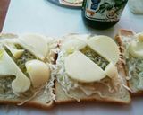 カチョカバロを使ってキャベツのトースト作り方2写真