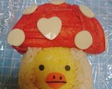 『きのこ♪リラックマ』秋弁当♡キャラ弁作り方6写真