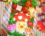 『きのこ♪リラックマ』秋弁当♡キャラ弁作り方13写真