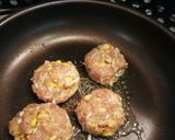 ひき肉ともやしハンバーグ　カレーチーズ味作り方3写真