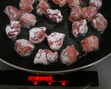 ◆豚薄切り肉でふんゎり肉団子風　酢豚◆作り方5写真