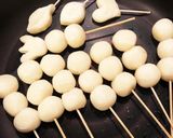 お月見団子 葉っぱ型つき作り方1写真