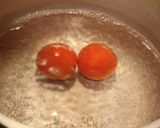 簡単！丸ごとトマトとオクラのお吸い物作り方1写真