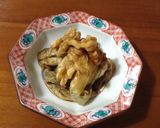 ☆焼き茄子にくるみ乗せてみました作り方5写真