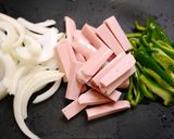 簡単！もやしナポリタン☆パスタなし作り方1写真