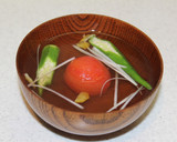 簡単！丸ごとトマトとオクラのお吸い物作り方8写真