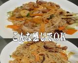 美味ドレのトムヤム甘だれで焼きビーフン！作り方5写真