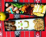 ハンバーグの余り肉でミートボール弁当❤作り方2写真