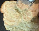 大人の玉ねぎクリームチーズトースト作り方2写真