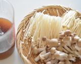 チンゲン菜ときのこのあんかけご飯作り方1写真