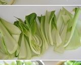 チンゲン菜ときのこのあんかけご飯作り方2写真