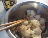 簡単ひとりご飯♪焼肉気分のドリア作り方1写真
