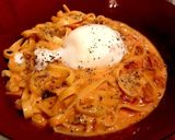 辛ラーメンスープで、レッドカルボナーラ♪作り方8写真