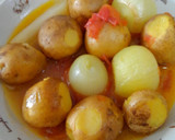 鰹だしとトマトの醤油を使わない煮物作り方3写真