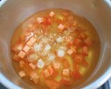トマトとみょうがの味噌汁by草津市作り方2写真