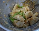 里芋といんげんの辛子ごま味噌和え作り方6写真