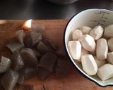 美味しい！里芋 鶏肉 こんにゃくの煮物作り方3写真