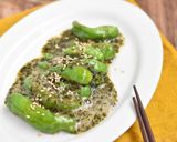 がごめ昆布きざみと焼きししとう酢の物作り方3写真