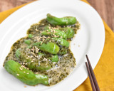 がごめ昆布きざみと焼きししとう酢の物作り方3写真