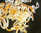 玉子と竹輪の豆苗炒め作り方5写真