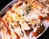簡単！野菜とベーコンのチーズ玉子ご飯作り方7写真