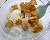 レンジで簡単！玉葱と唐揚げのマヨチリ作り方2写真