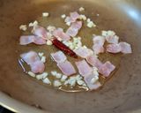 アスパラとしめじの鯖缶トマトパスタ作り方4写真