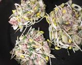 グルテンフリー★豆もやしとひき肉のチヂミ作り方6写真