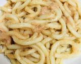 シンプル●ぶっかけ風たらこ焼きうどん作り方3写真