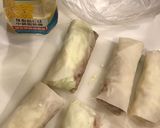 味付ミンチのグリルで揚げない春巻作り方3写真