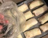 味付ミンチのグリルで揚げない春巻作り方6写真