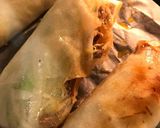 味付ミンチのグリルで揚げない春巻作り方8写真