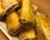味付ミンチのグリルで揚げない春巻作り方9写真