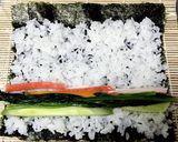 野菜嫌いさんに 簡単彩り野菜海苔巻き作り方8写真