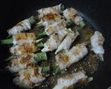みょうがとオクラの豚巻き♪味噌ダレで♪作り方5写真