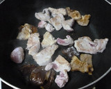 栗と豚ももと干し椎茸のオイスター炒め♪作り方4写真
