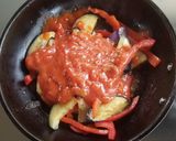 茄子とパプリカのトマトパスタ作り方7写真