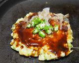 オクラ入でとろみづけ♪オクラお好み焼き！作り方14写真