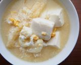 豆腐と卵の味噌汁♪栄養満点♪作り方4写真