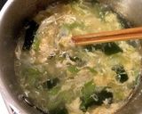 ネギたっぷり！わかめスープ作り方5写真