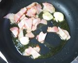 アスパラガスとしいたけとベーコンのパスタ作り方4写真