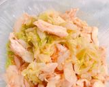 レンチン白菜とササミの棒棒鶏風ごまサラダ作り方8写真
