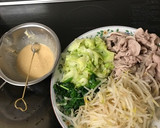 ゆで豚とキャベツのオイスターマヨソース作り方4写真