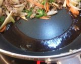 牛切り落としで甘辛野菜炒め。作り方6写真